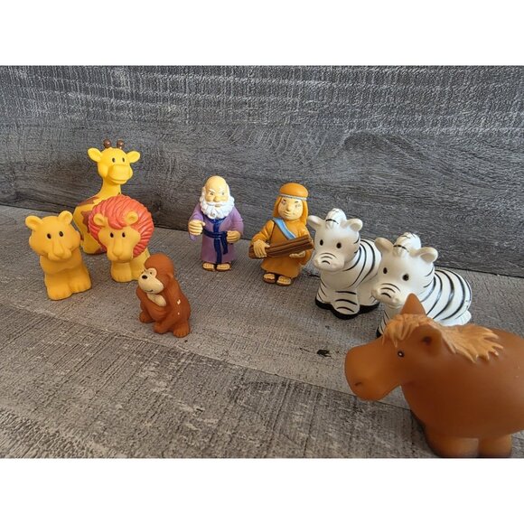 Noah's Ark Tales of Glory Vinyl Toy Replacement Lot Of 9 Animals Figures 257b - Picture 5 of 9